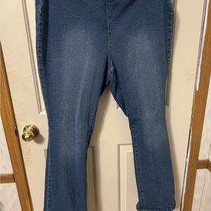 Pull-On Comfy Blue Straight Leg Women's Jeans. NWOT